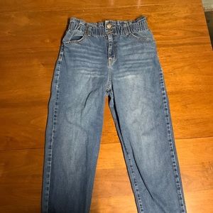 Target High Waisted Jeans cinched waist